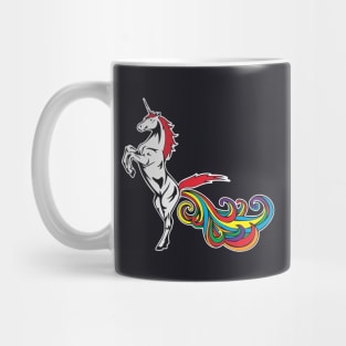 Unicorn Farting Rainbow Funny Hilarious Gay Womens Gay Mug